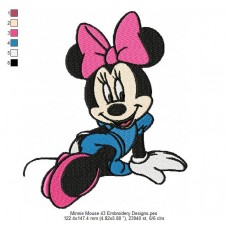 Minnie Mouse 43 Embroidery Designs